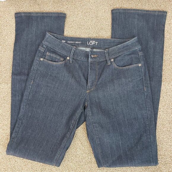 Loft Curvy Boot Cut Jeans Size 27/4 - Picture 1 of 6